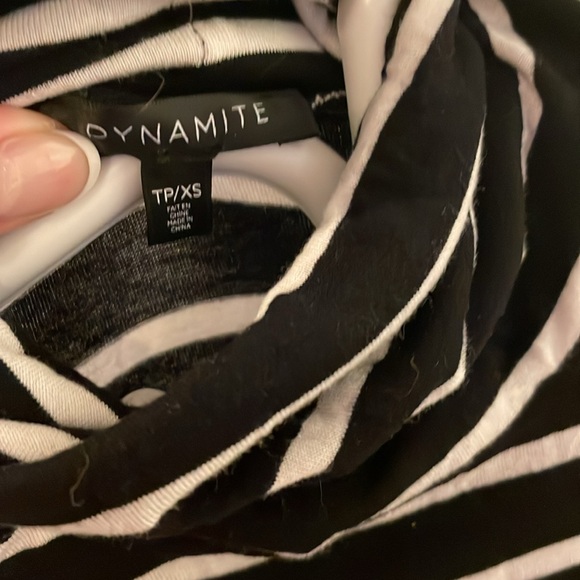 Striped Turtleneck T-Shirt XS - Picture 3 of 4